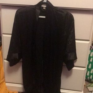 Silk short robe